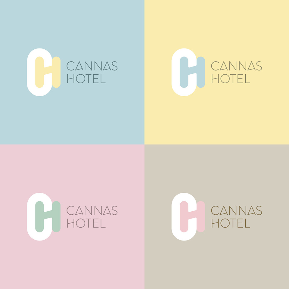 Logo-Design Hotel Farbvarianten